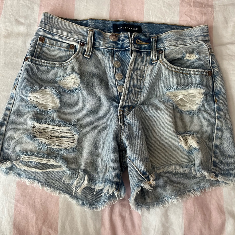 90s high rise cut-off 100% cotton shorts